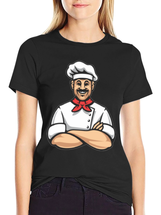 Chef Graphic T-Shirt - Black Cotton Tee