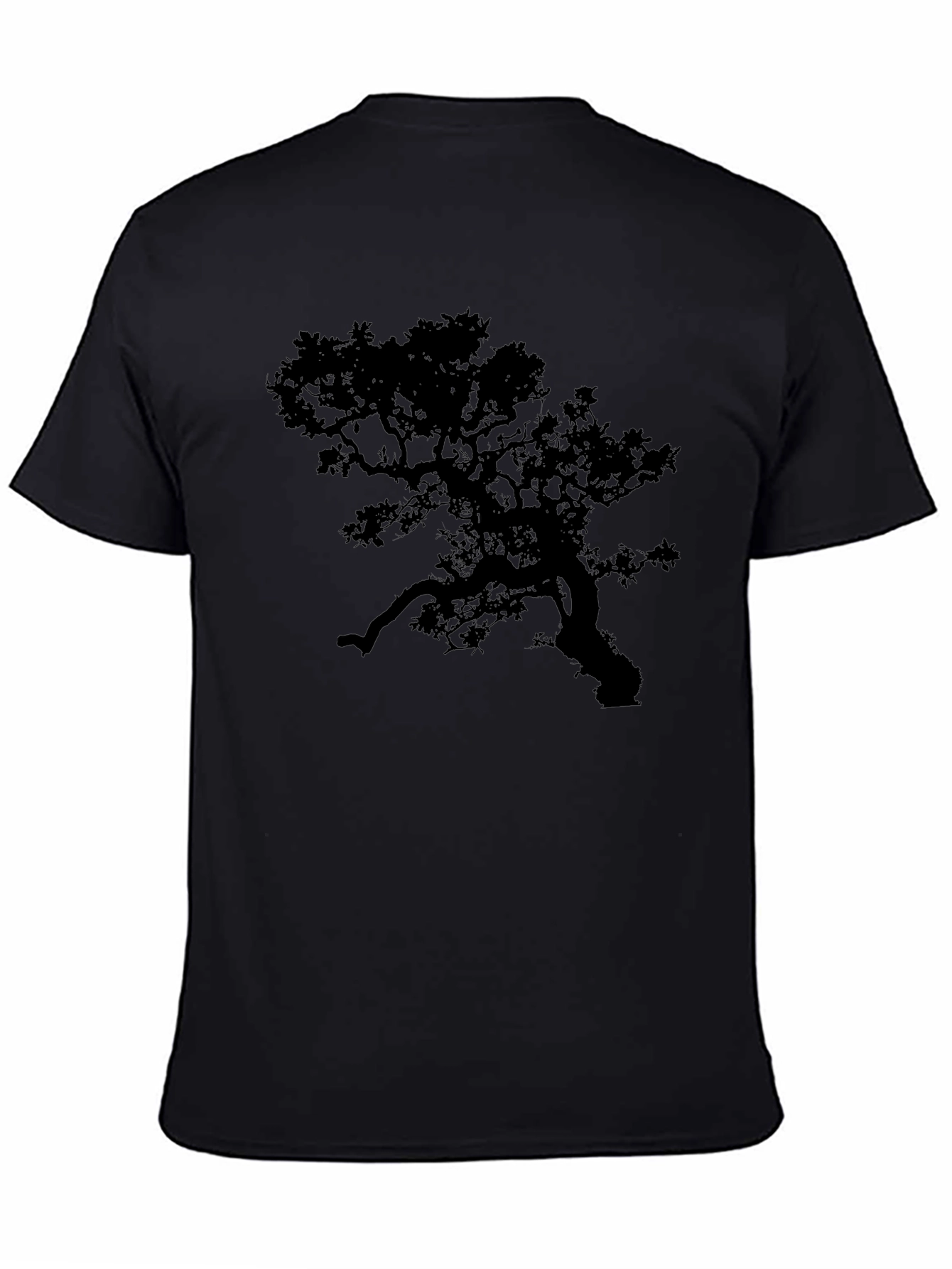 Tree Silhouette Black T-Shirt