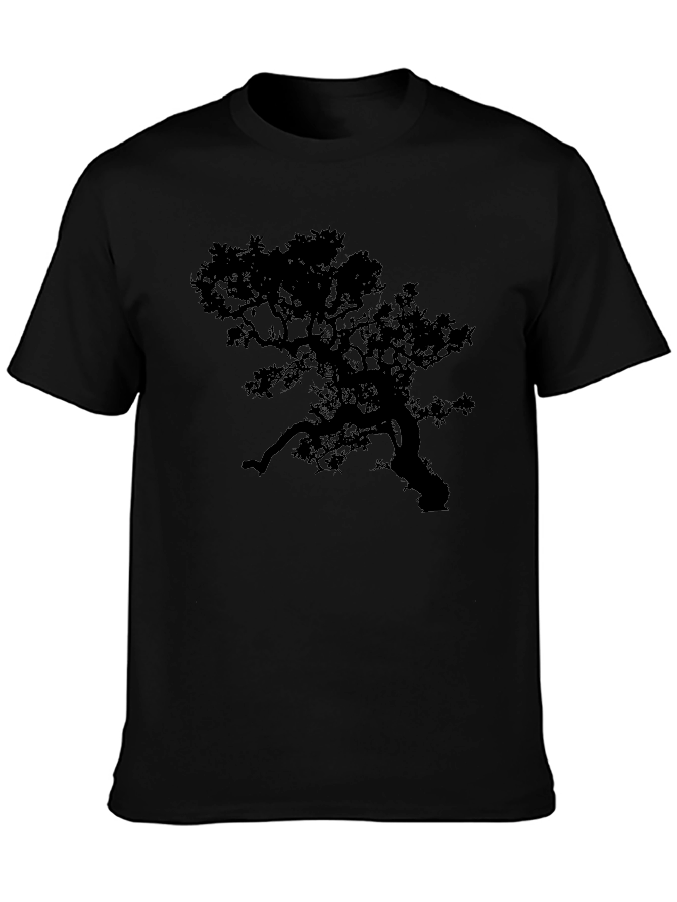 Tree Silhouette Black T-Shirt