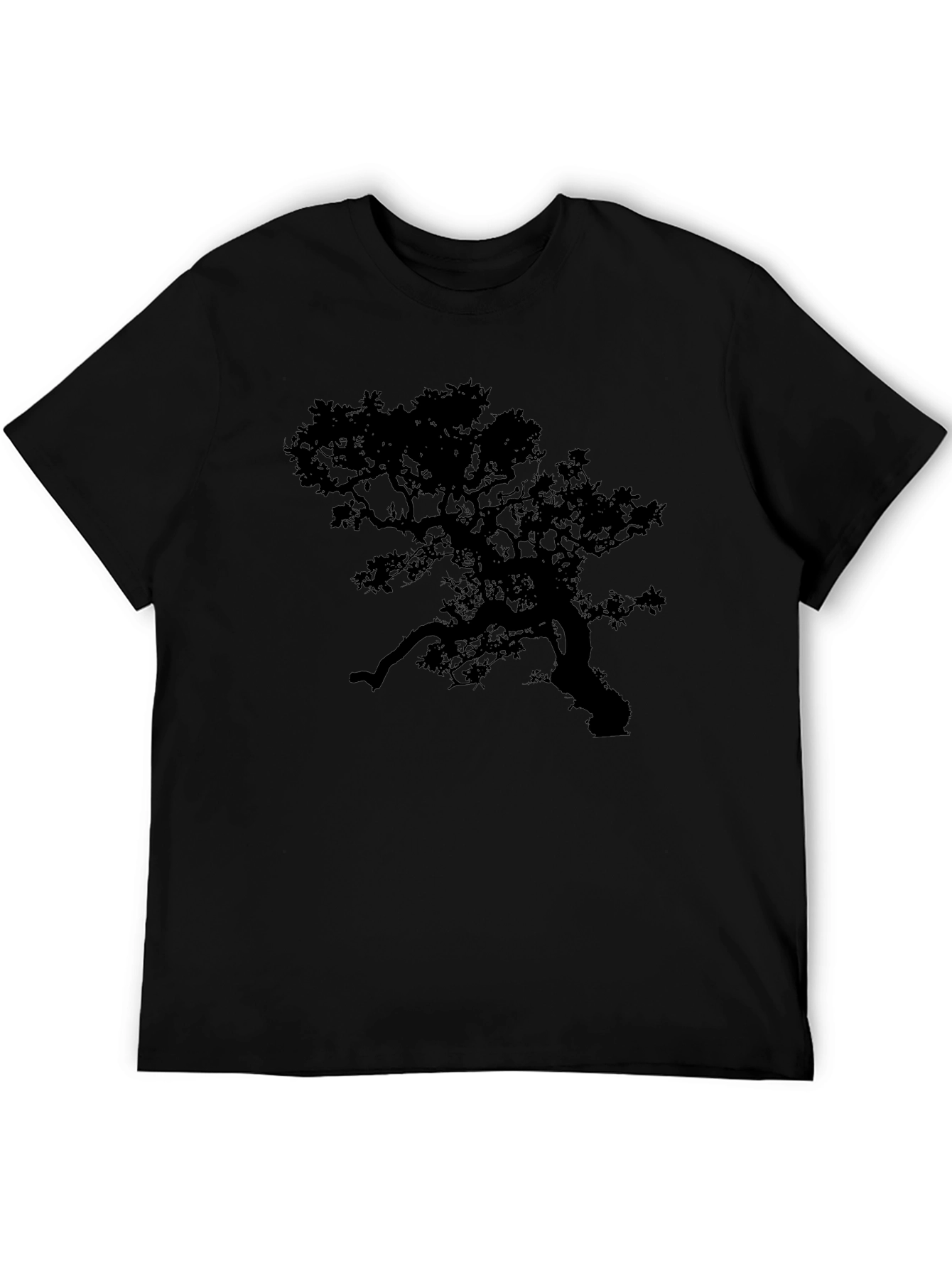 Tree Silhouette Black T-Shirt