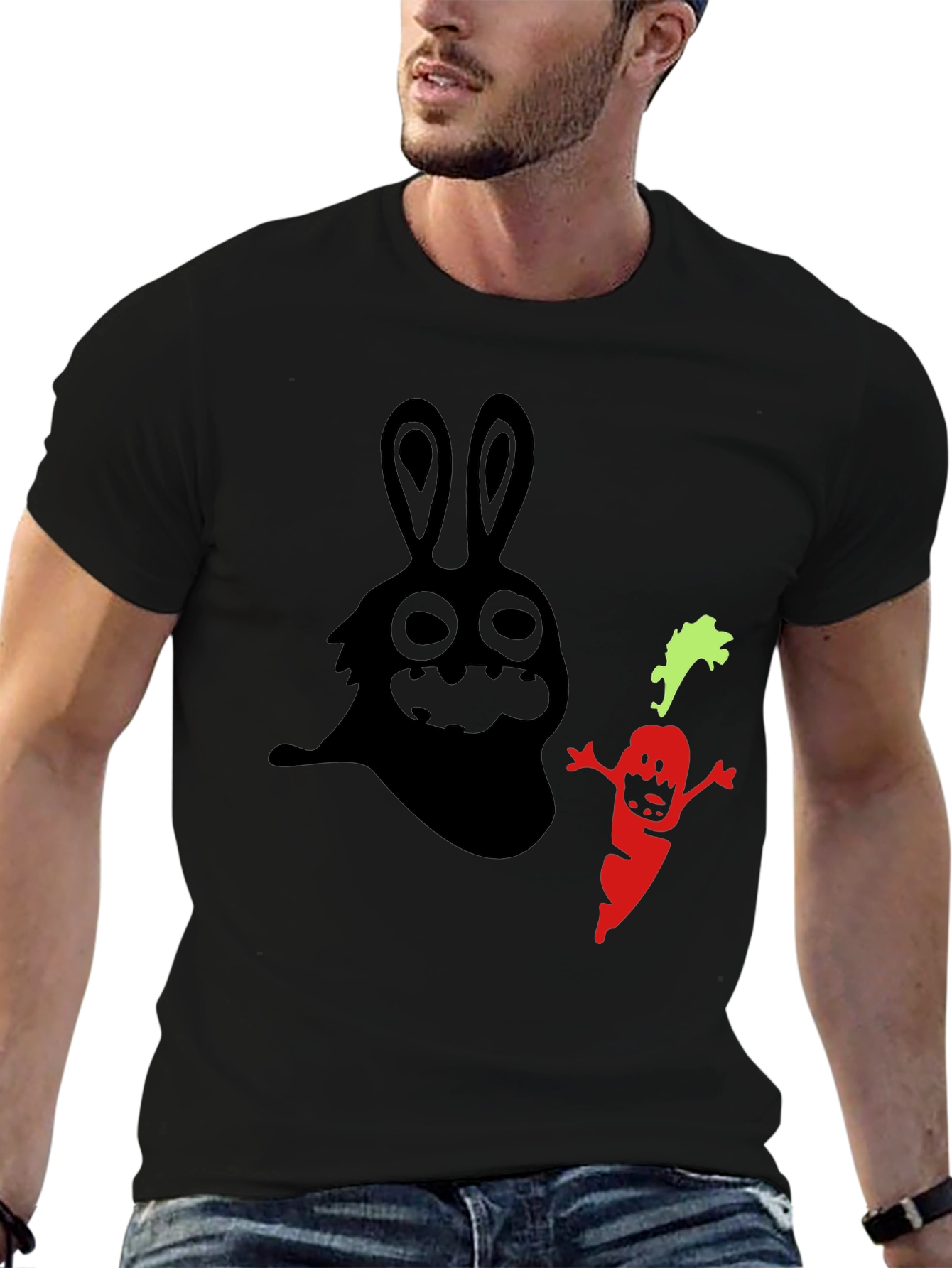 Spooky Bunny & Carrot Graphic Tee