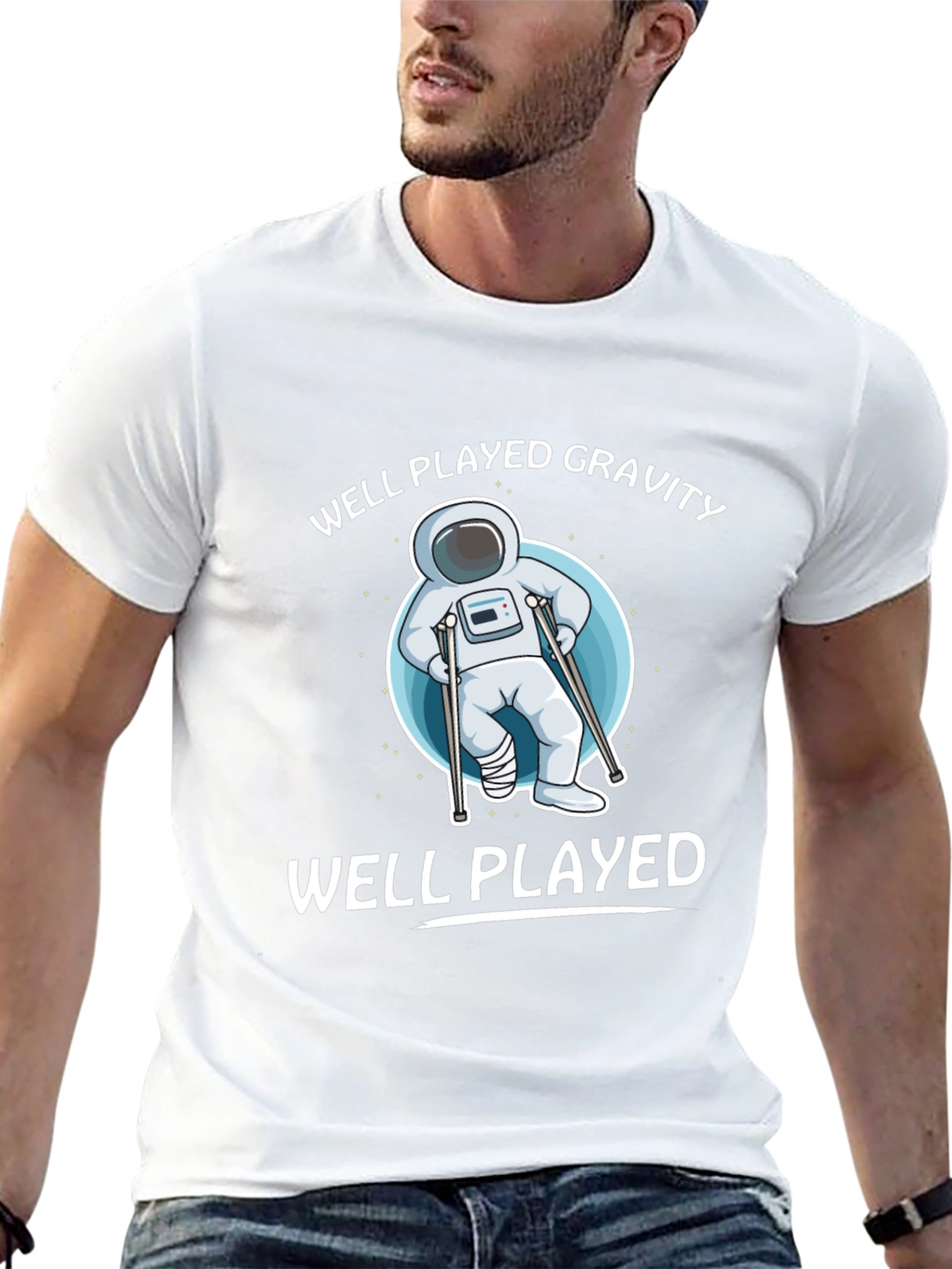 Well Played Gravity T-Shirt - Astronaut Humor Tee