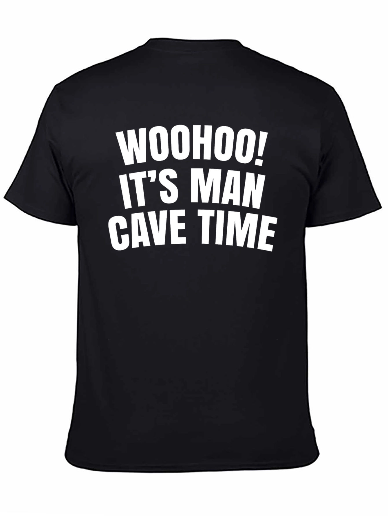 Man Cave Time T-Shirt - Black Graphic Tee