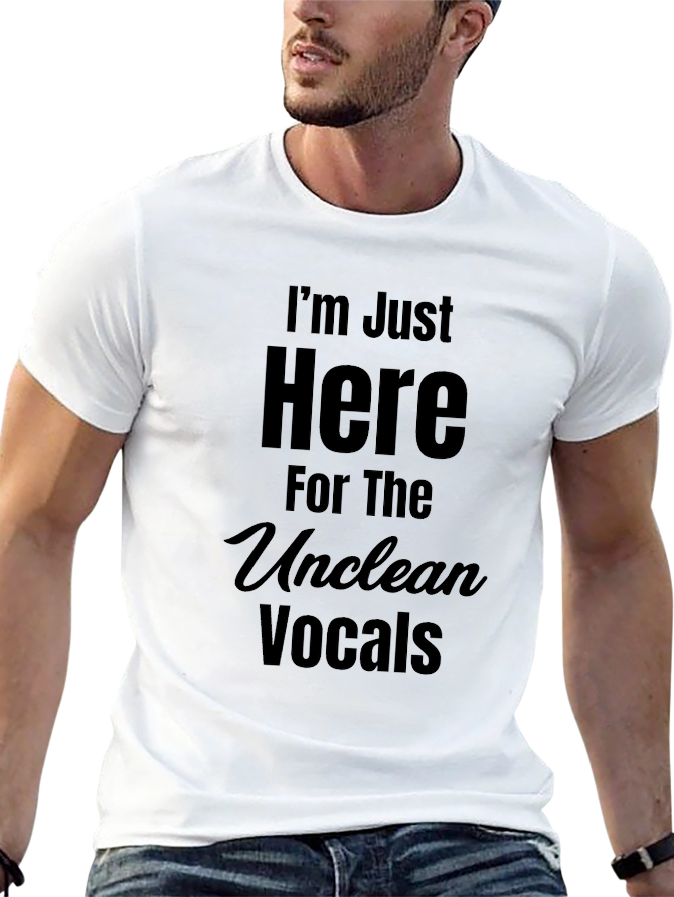 Unclean Vocals T-Shirt - Black Cotton Tee