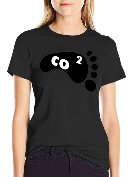 CO2 Footprint T-Shirt - Black Graphic Tee