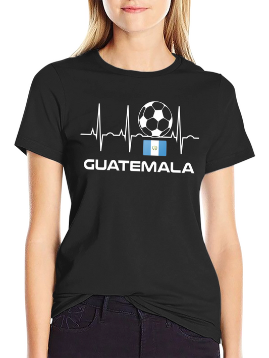 Guatemala Soccer T-Shirt - Heartbeat Design