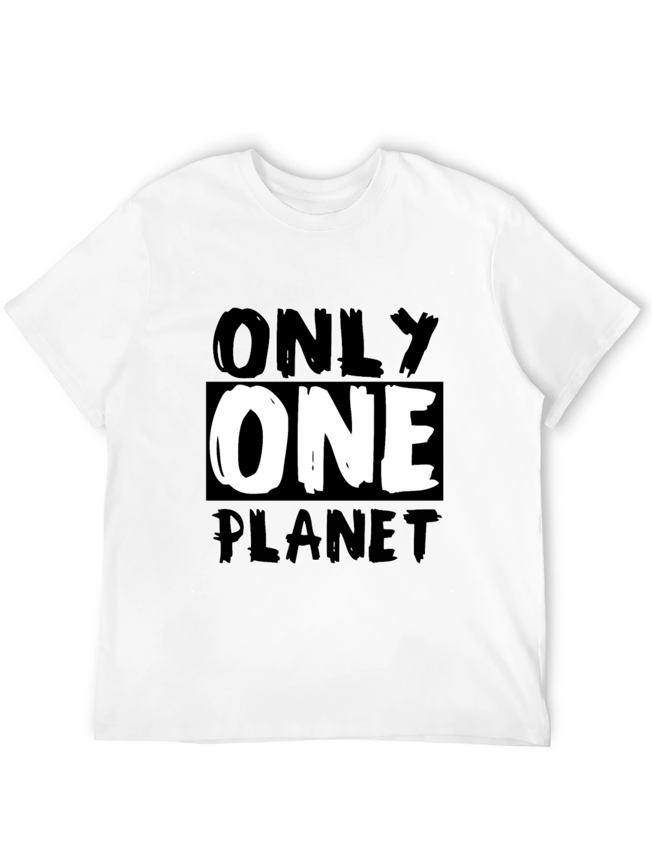 Only One Planet Graphic Tee - Eco-Friendly Awareness T-Shirt