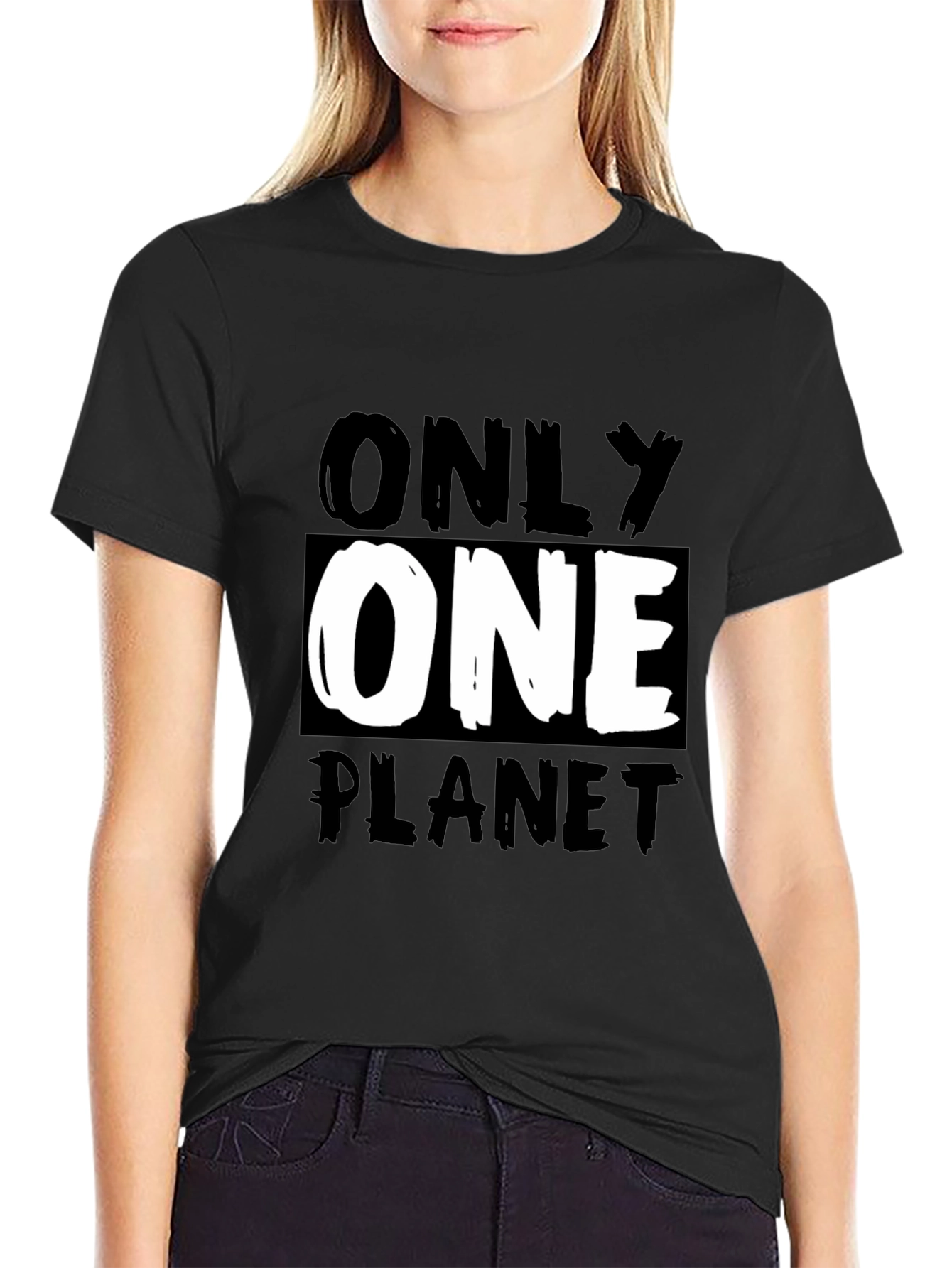 Only One Planet Graphic Tee - Eco-Friendly Awareness T-Shirt