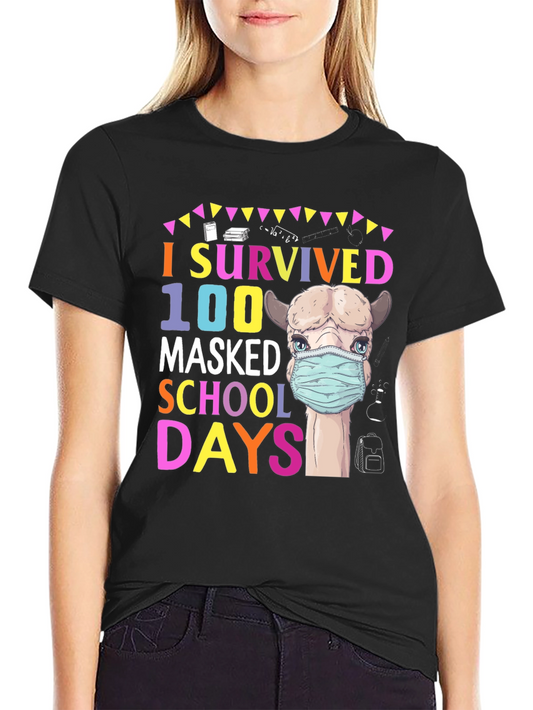 I Survived 100 Masked School Days T-Shirt