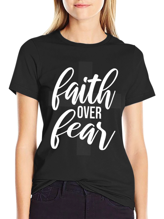 Faith Over Fear Graphic Tee - Black