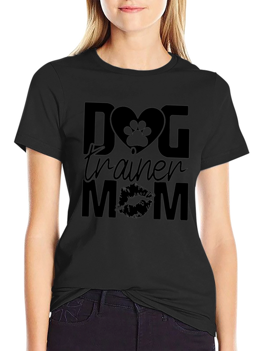 Dog Trainer Mom Black T-Shirt