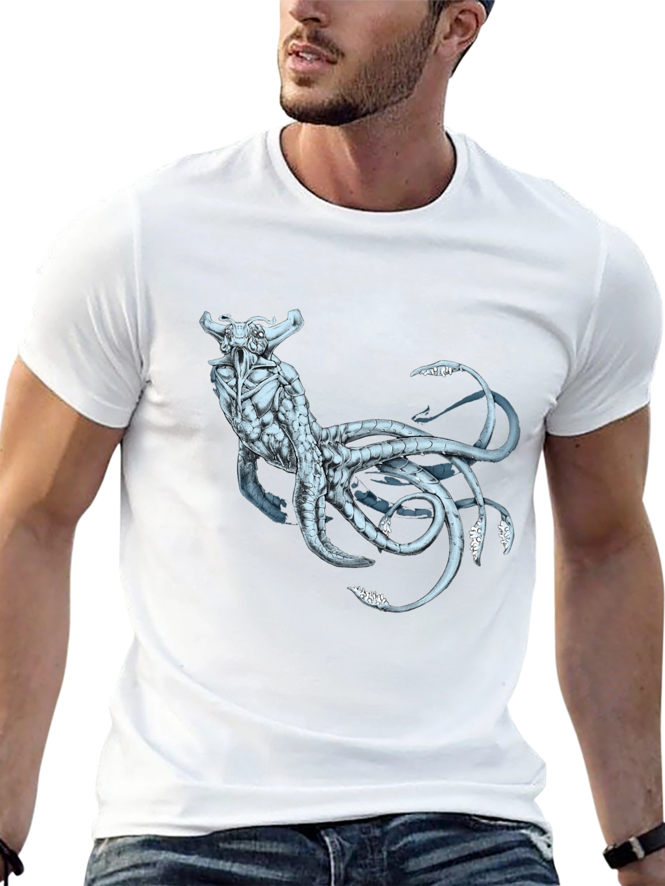 Leviathan Creature Graphic T-Shirt