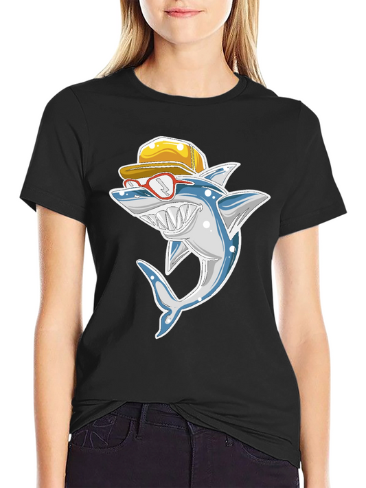 Cool Shark T-Shirt - Fun Cartoon Graphic Tee