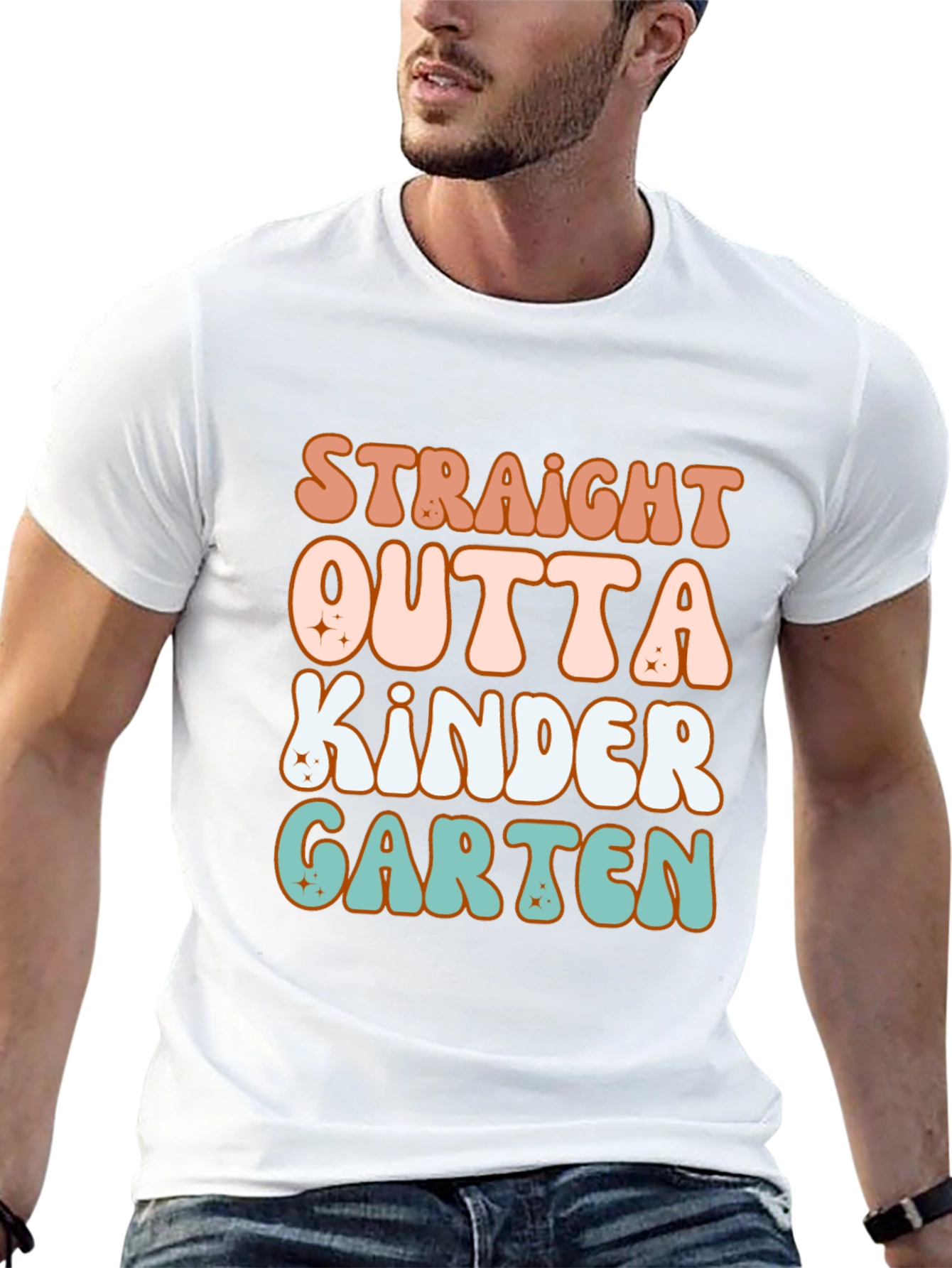 Straight Outta Kindergarten Retro T-Shirt