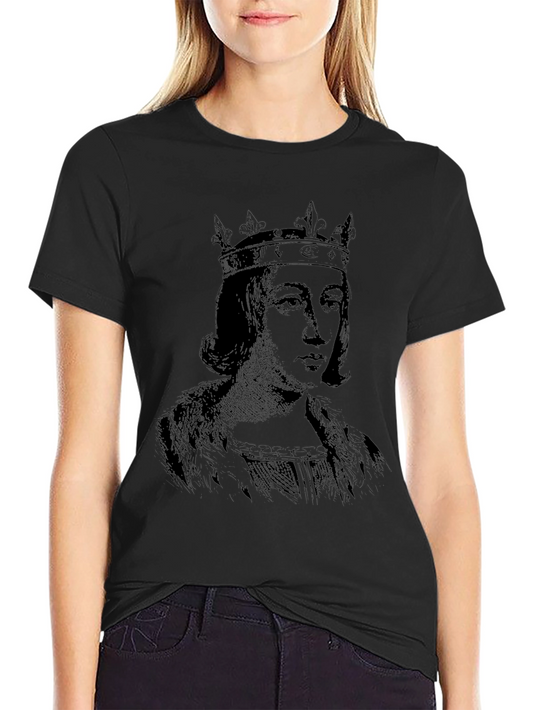 King Portrait Black T-Shirt