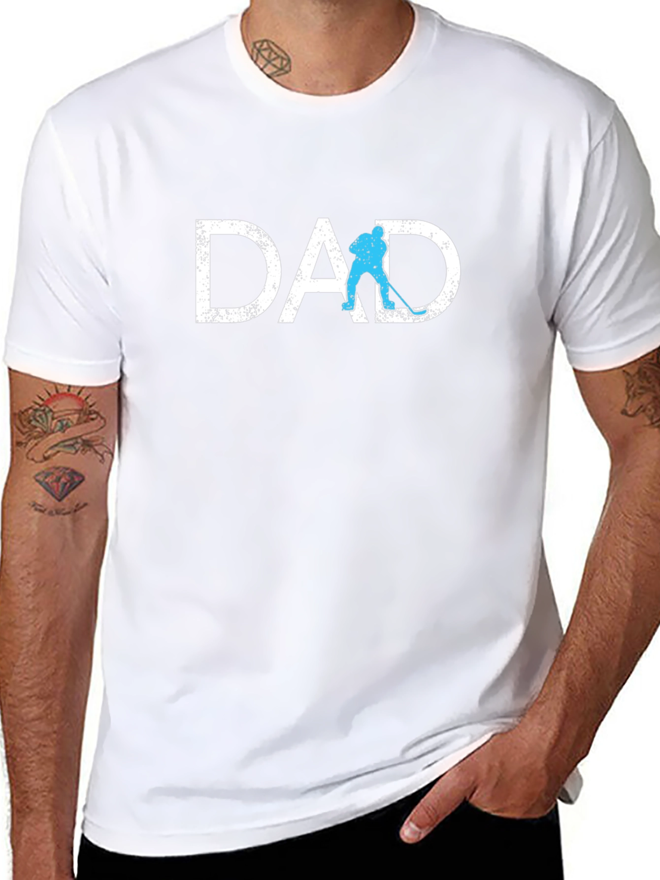 Hockey Dad Graphic T-Shirt - Black Tee