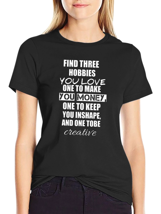 Find Three Hobbies Graphic T-Shirt