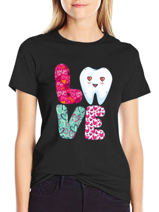 Dental Love Graphic Tee - Dentist Valentines Day Shirt