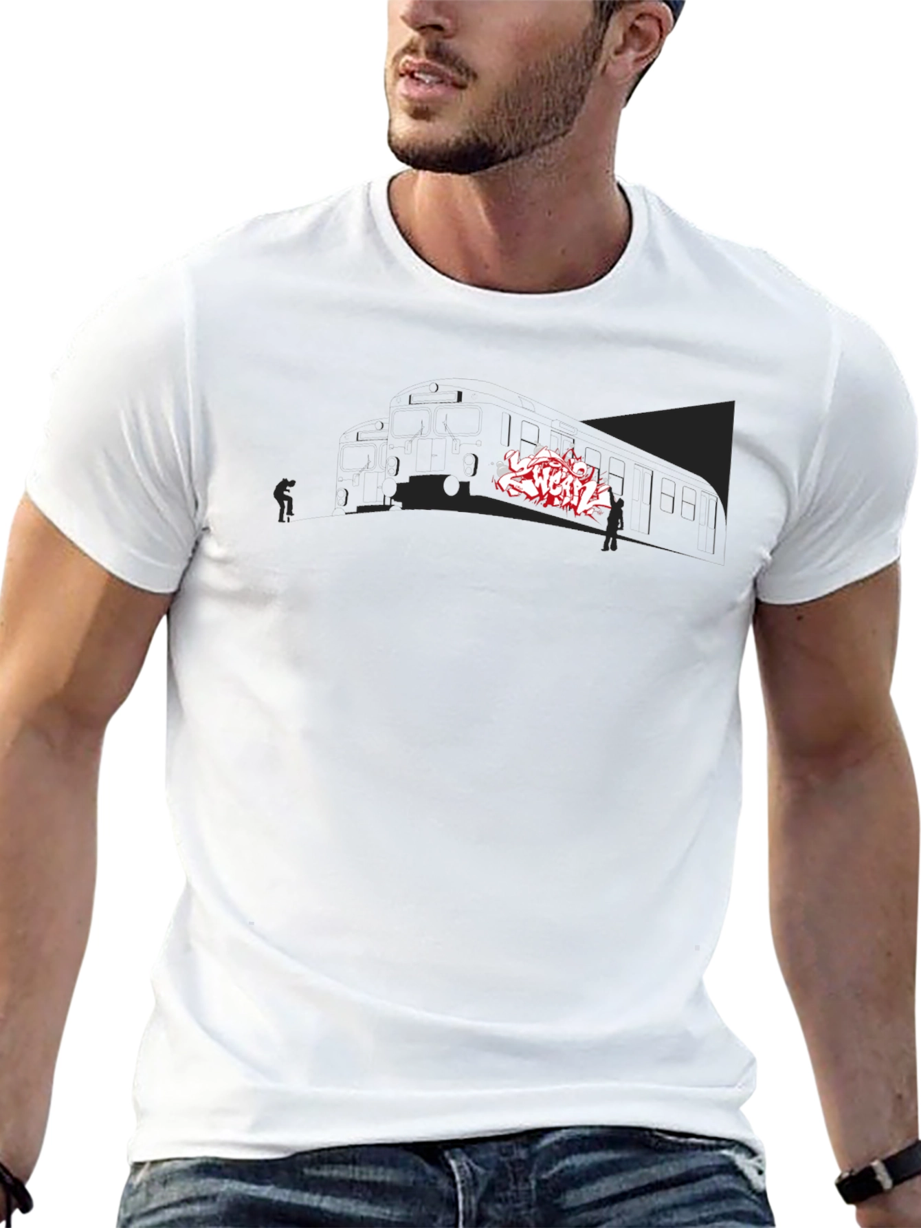 Urban Graffiti Tee - Street Art Inspired Graphic Print