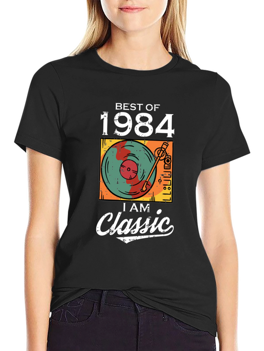 Best of 1984 Classic Tee - Vinyl Record Design