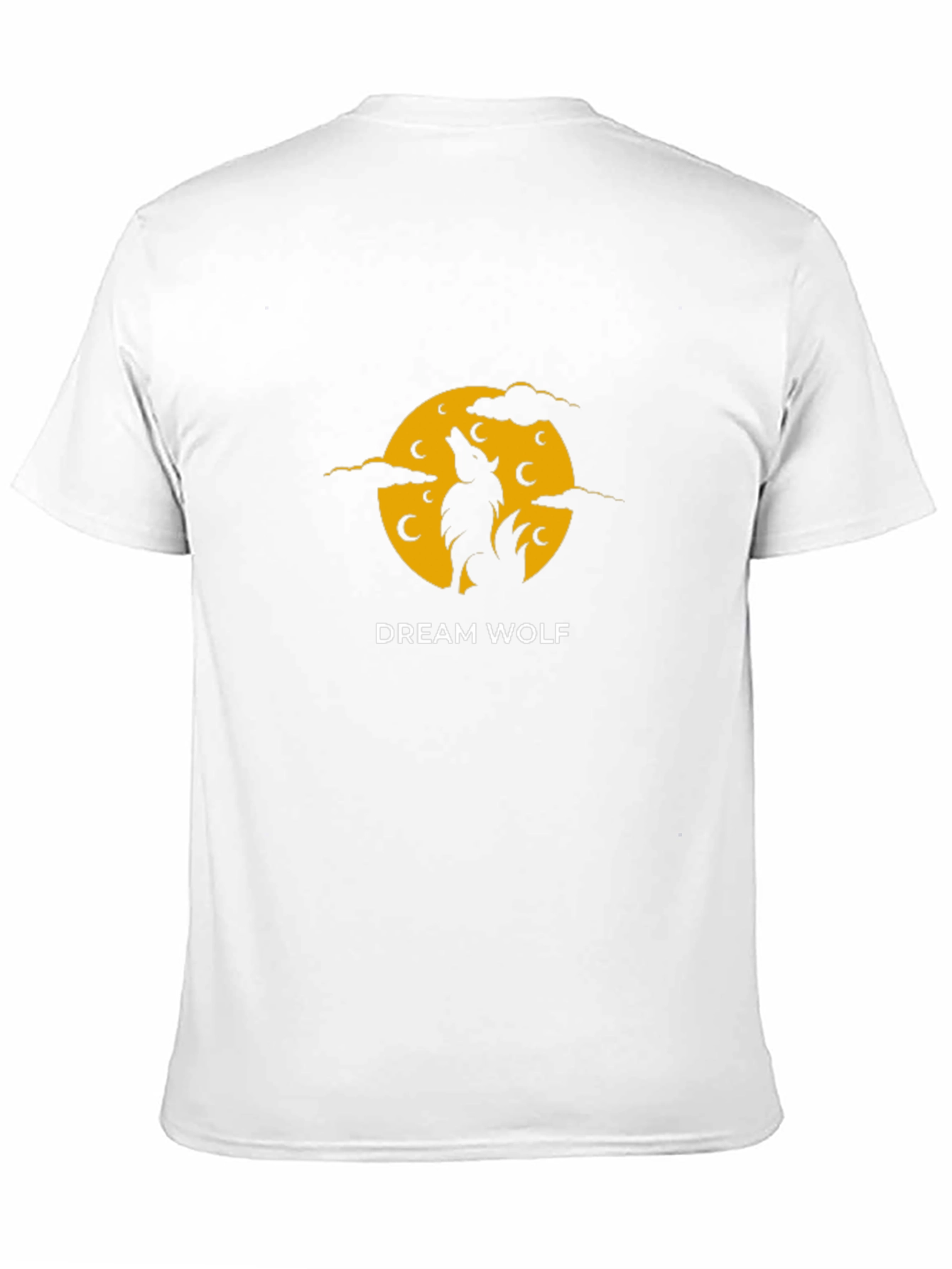 Dream Wolf Graphic Tee - Black Cotton T-Shirt