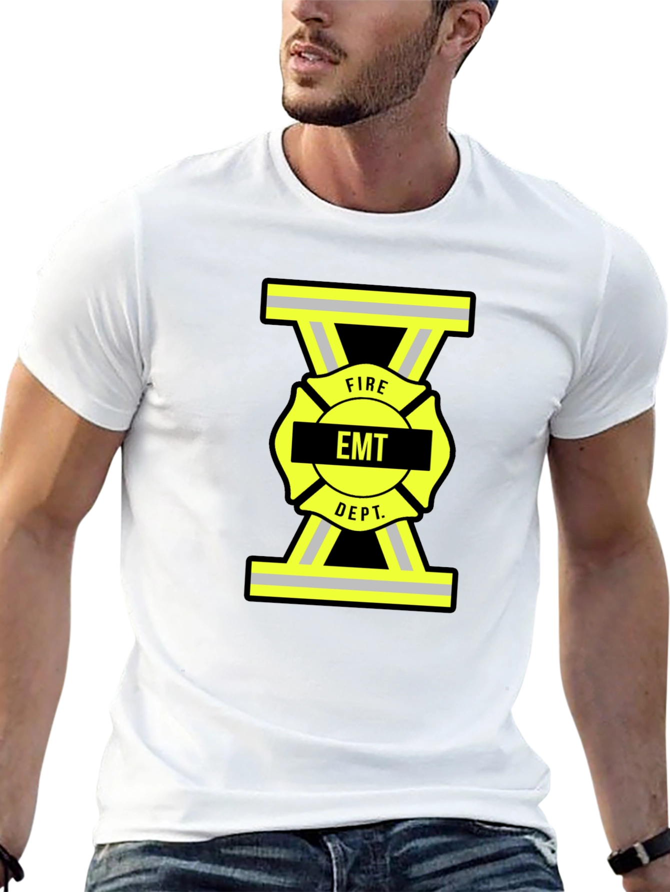 EMT Fire Dept. Black T-Shirt