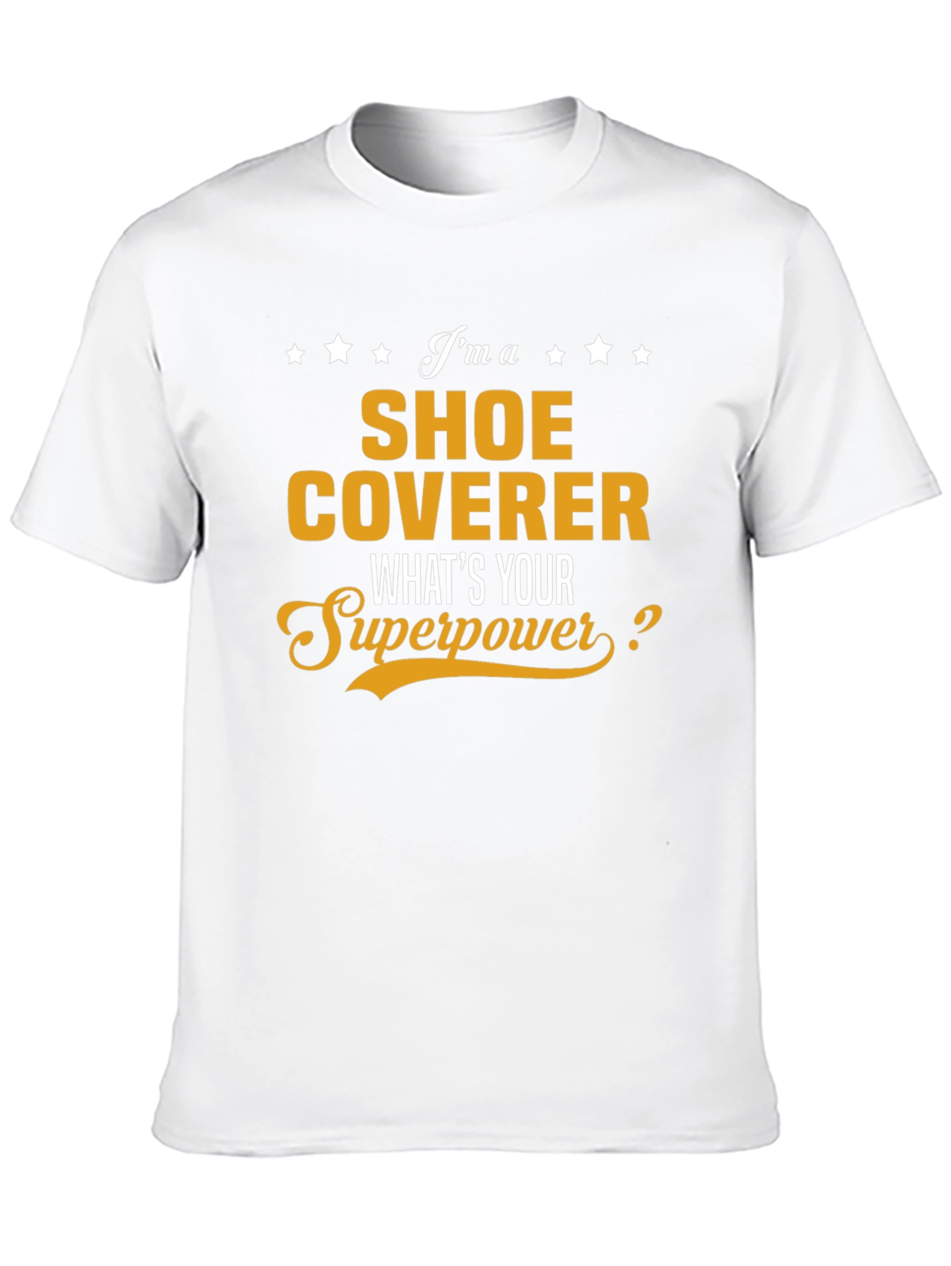 Shoe Coverer Superpower Black T-Shirt