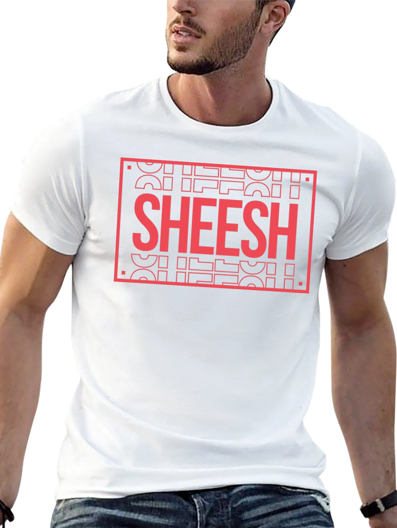 Sheesh Graphic Tee - Trendy Casual Style