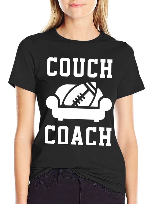 Couch Coach Graphic T-Shirt - Football Fan Apparel