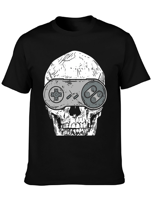 Gamer Skull T-Shirt - Unique Graphic Tee