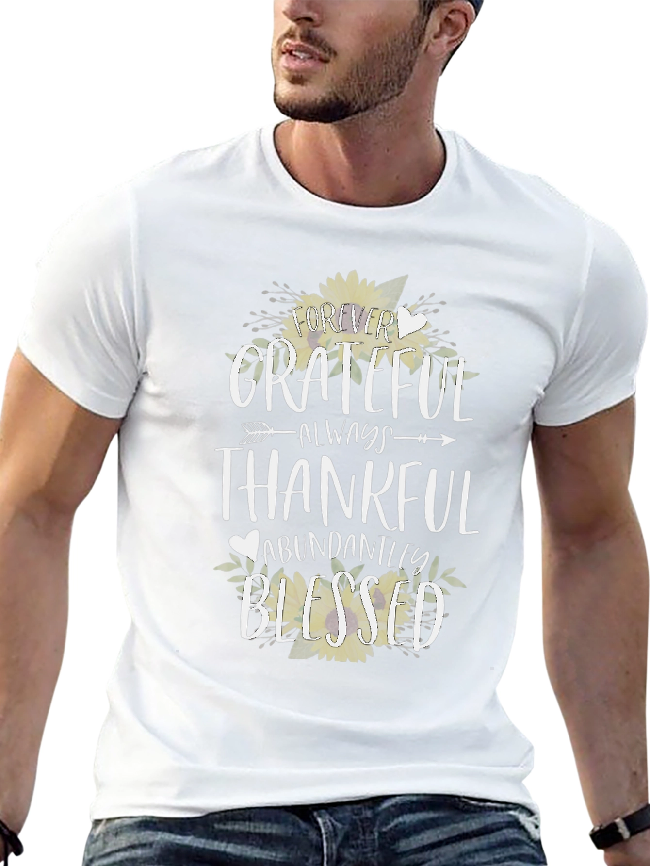 Grateful Blessed Graphic T-Shirt