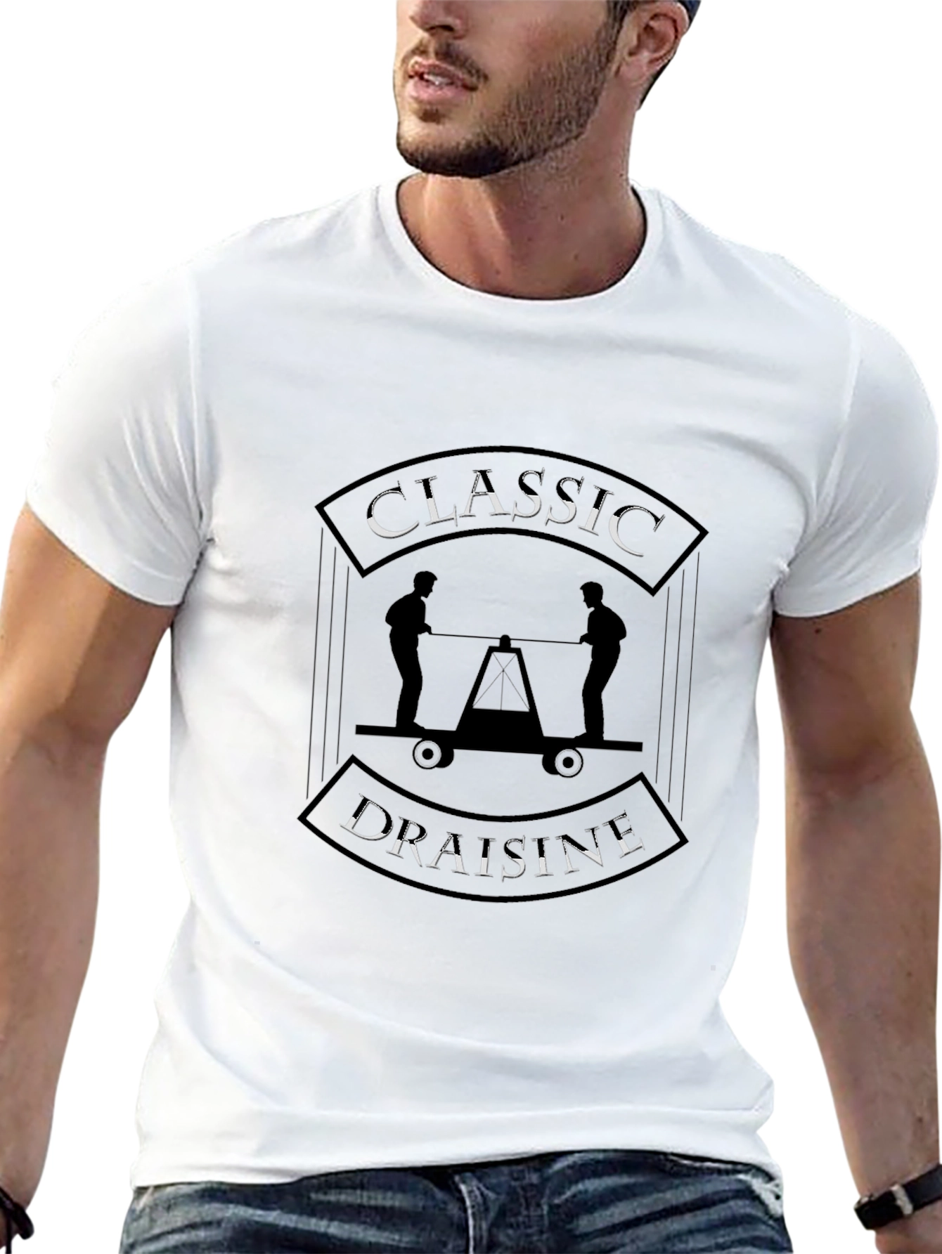 Classic Draisine T-Shirt - Retro Rail Transport Tee