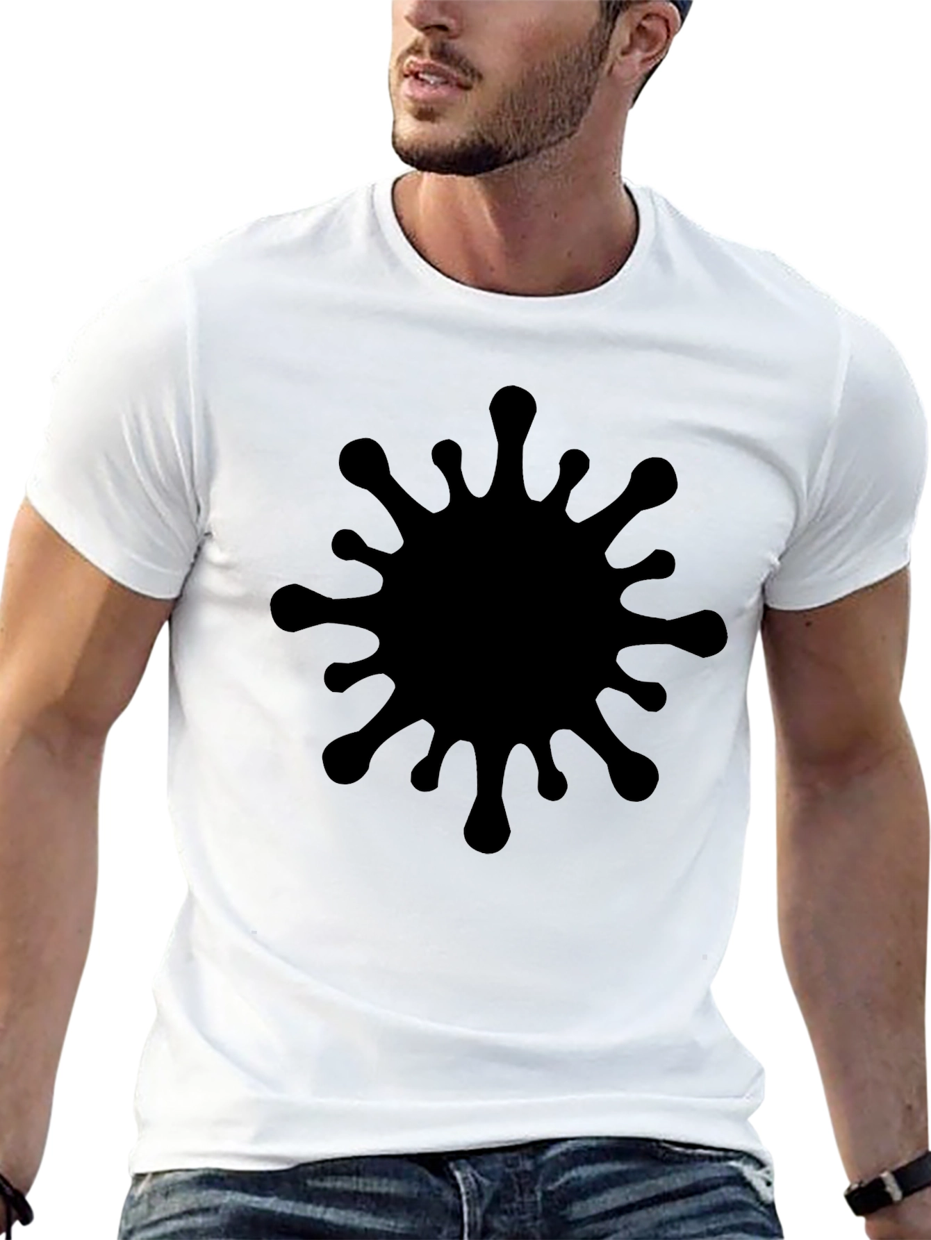 Black Splatter Graphic Tee