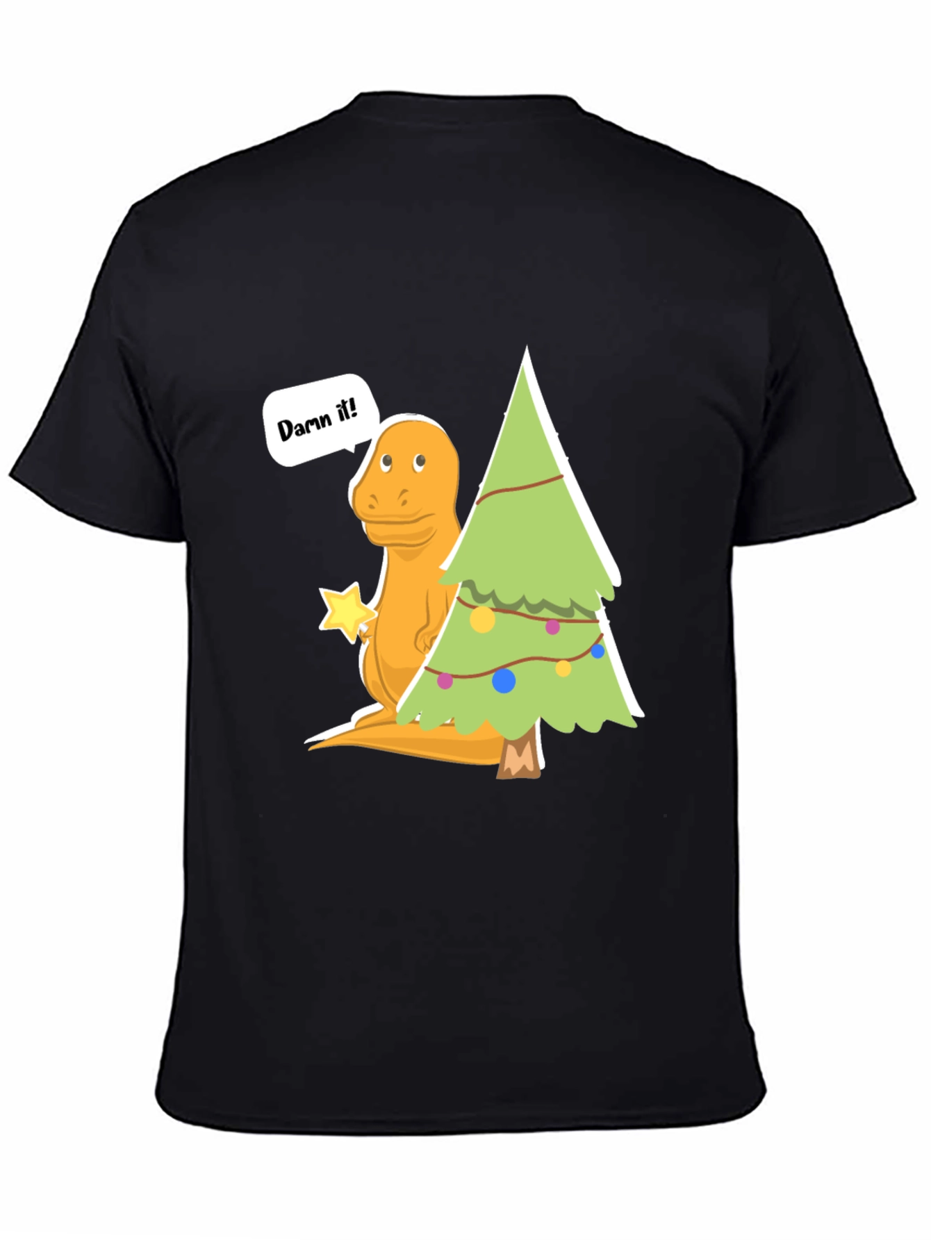 Dinosaur Christmas T-Shirt - Damn It! Funny Holiday Tee