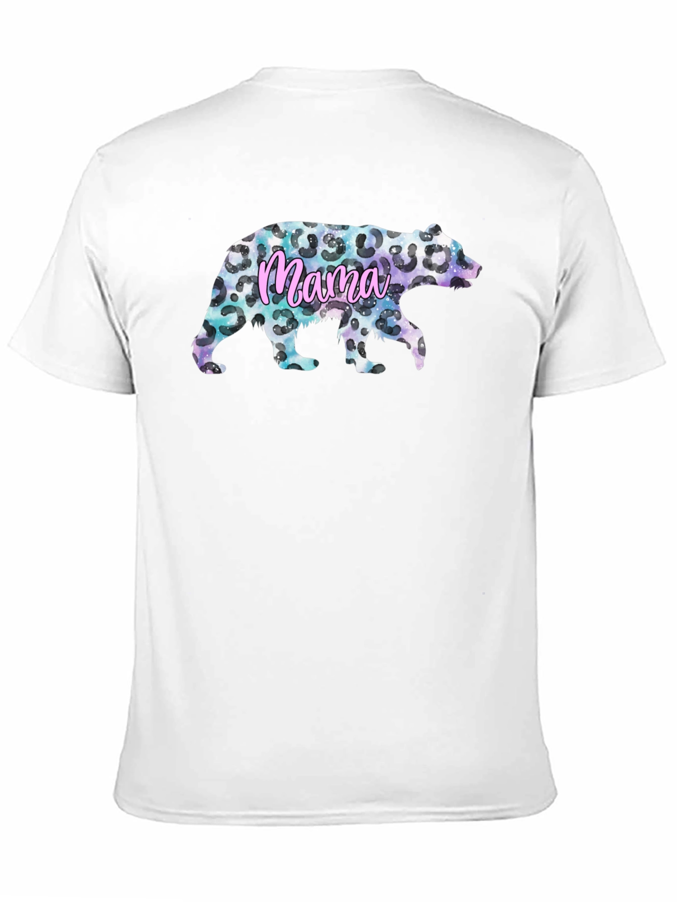 Mama Bear Leopard Print Graphic Tee