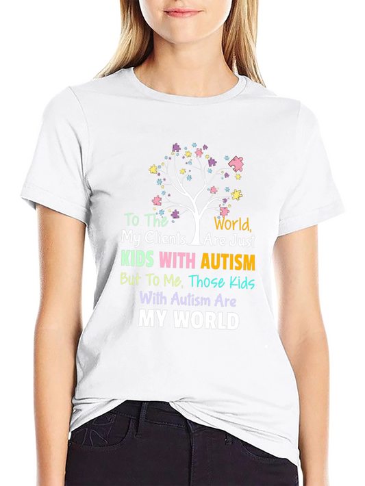 Autism Awareness T-Shirt: My World
