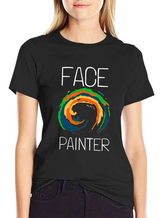 Face Painter Graphic T-Shirt - Artistic Design