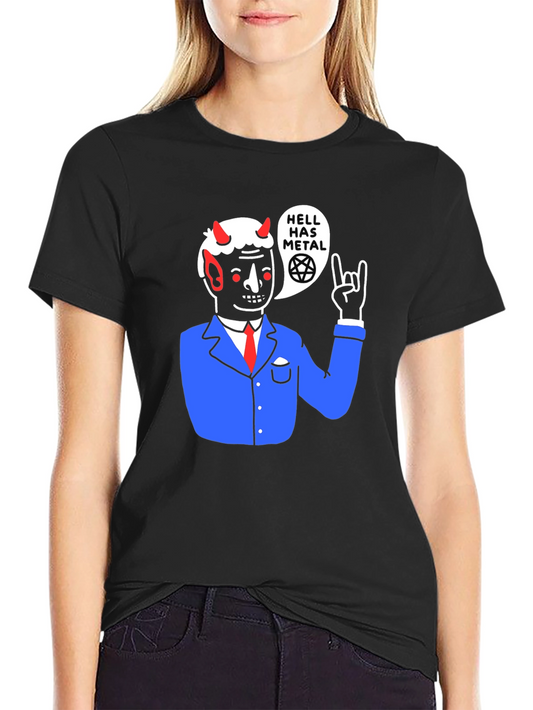Hell Has Metal T-Shirt - Devil Graphic Tee