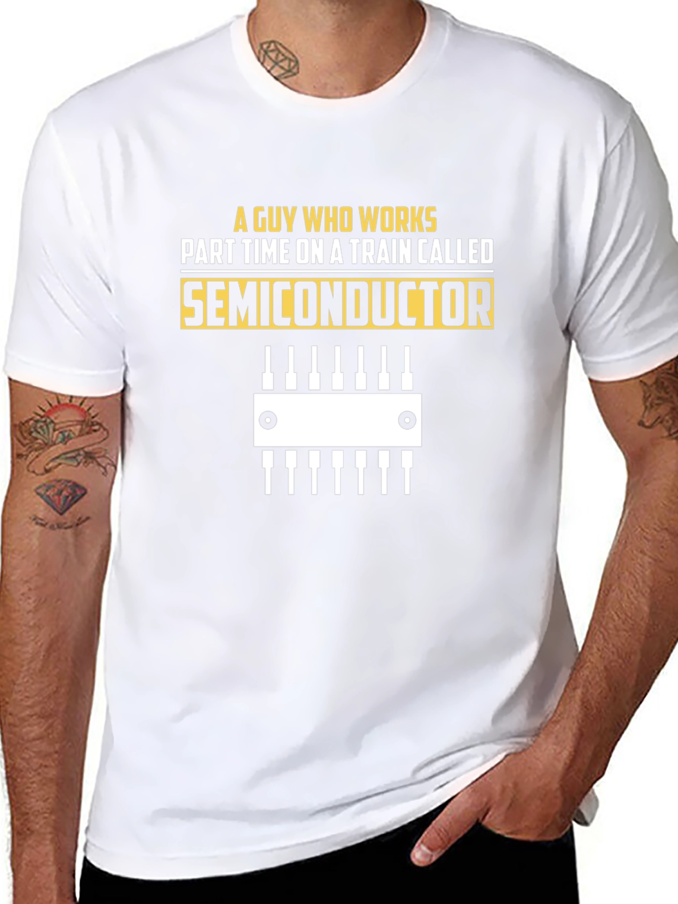 Semiconductor Train T-Shirt: Engineer Humor Tee