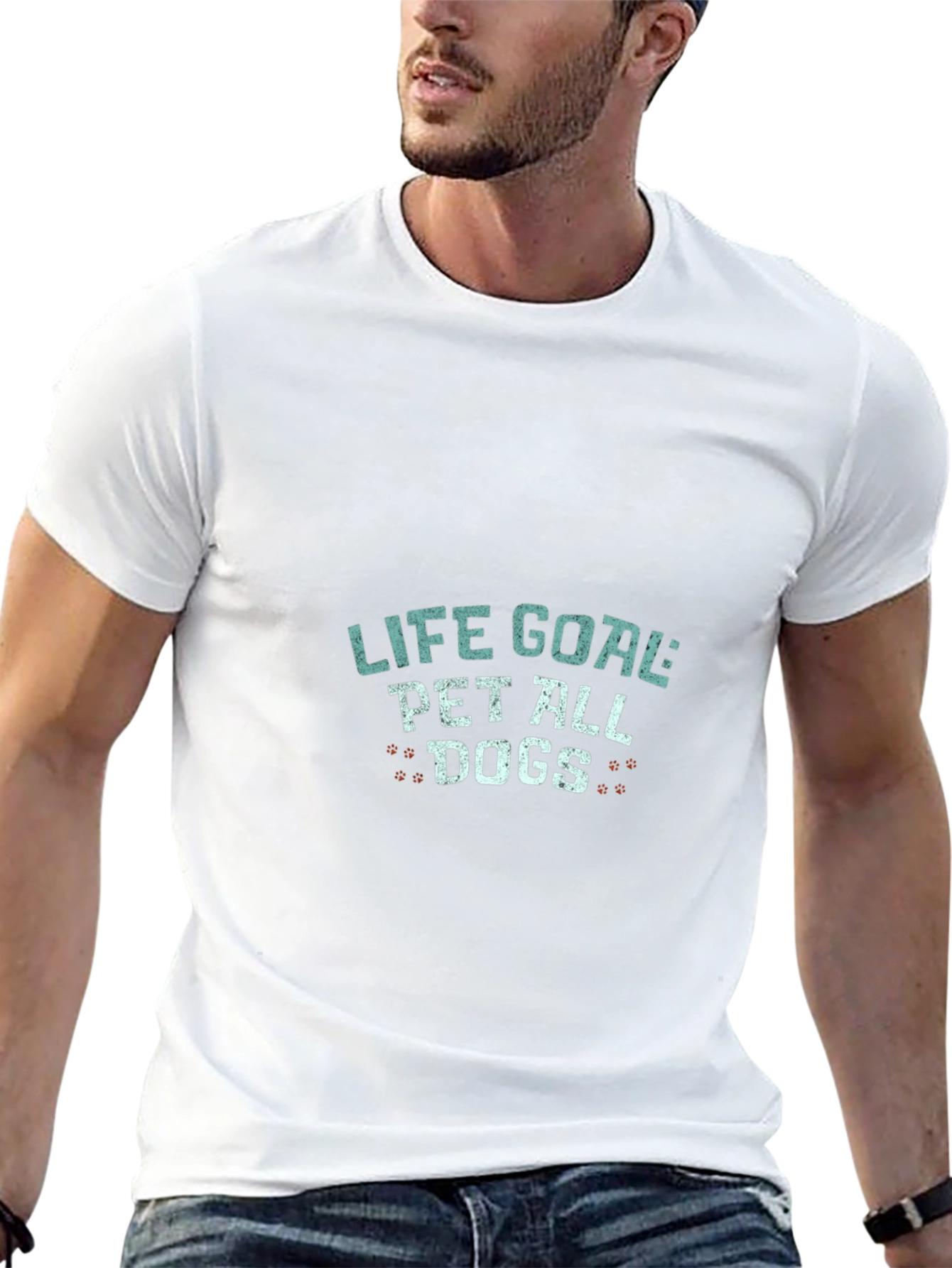 Life Goal Pet All Dogs Black Graphic Tee