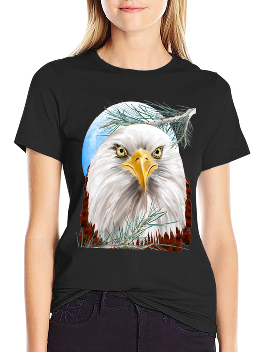 Bald Eagle Graphic T-Shirt - Patriotic Design