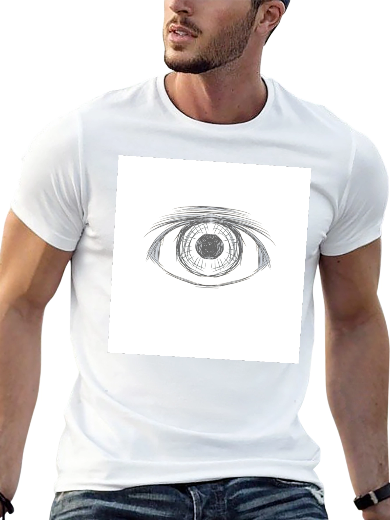 Eye Graphic Black T-Shirt