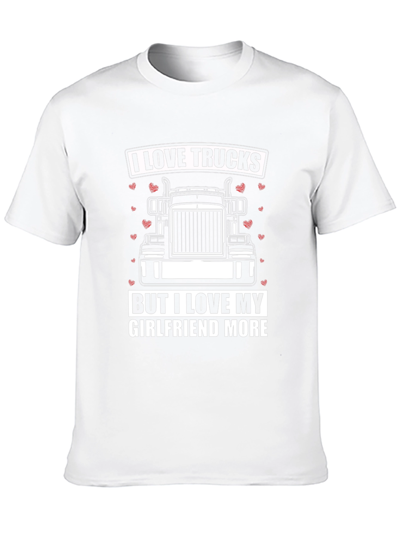 I Love Trucks T-Shirt - Boyfriend Gift