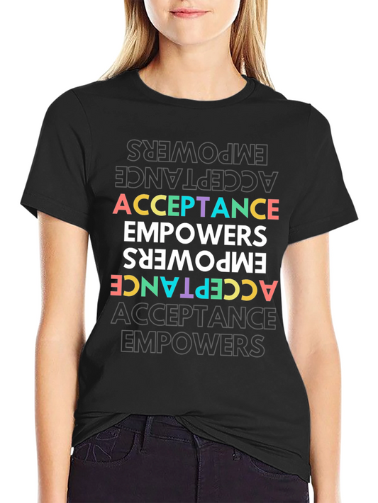 Acceptance Empowers Graphic Tee - Black