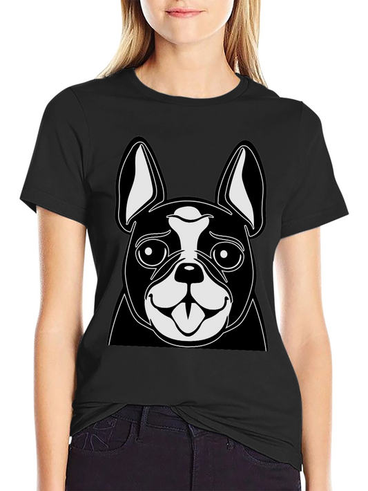 Boston Terrier Graphic Tee - Cute Dog Lover Shirt