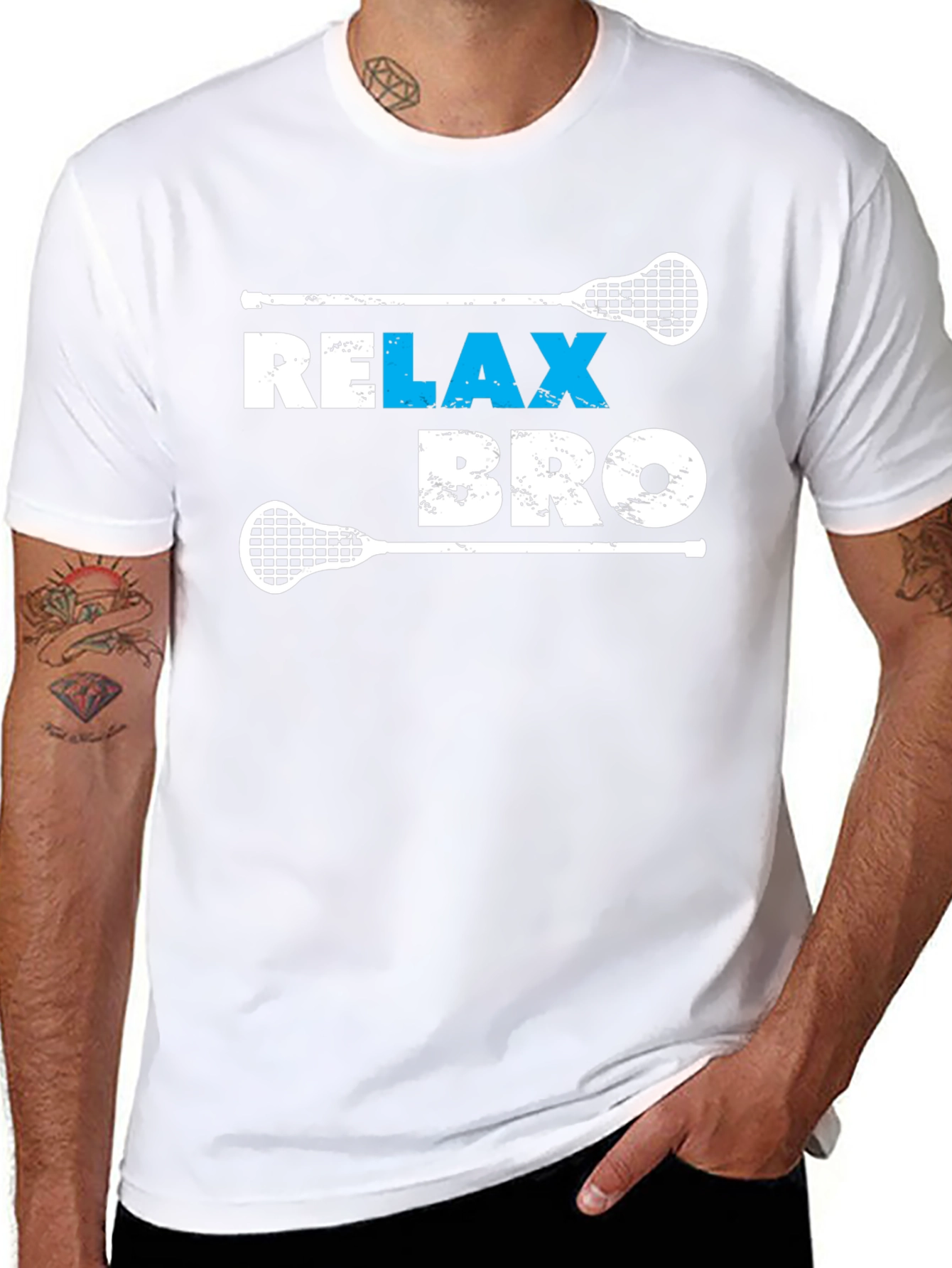 Relax Bro Lacrosse T-Shirt - Black
