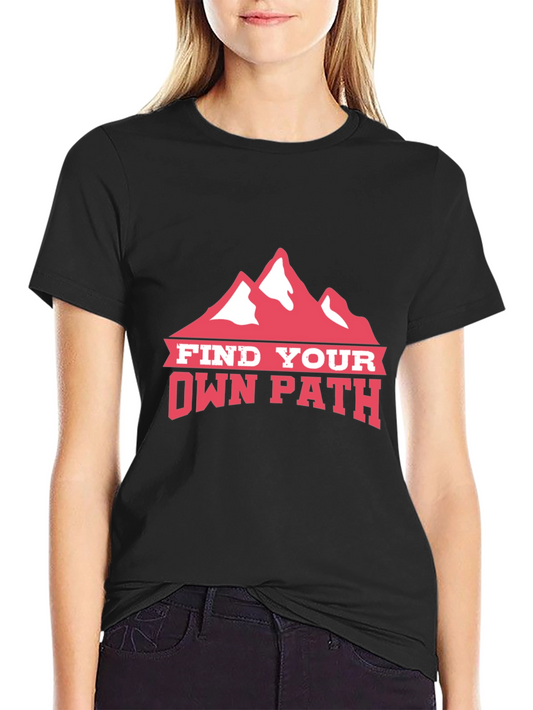 Find Your Own Path Tee - Mountain Graphic T-Shirt