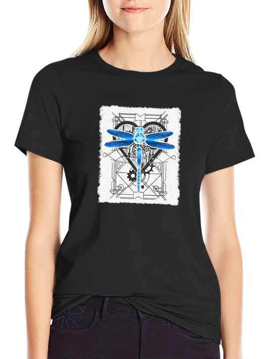 Dragonfly Steampunk Graphic T-Shirt
