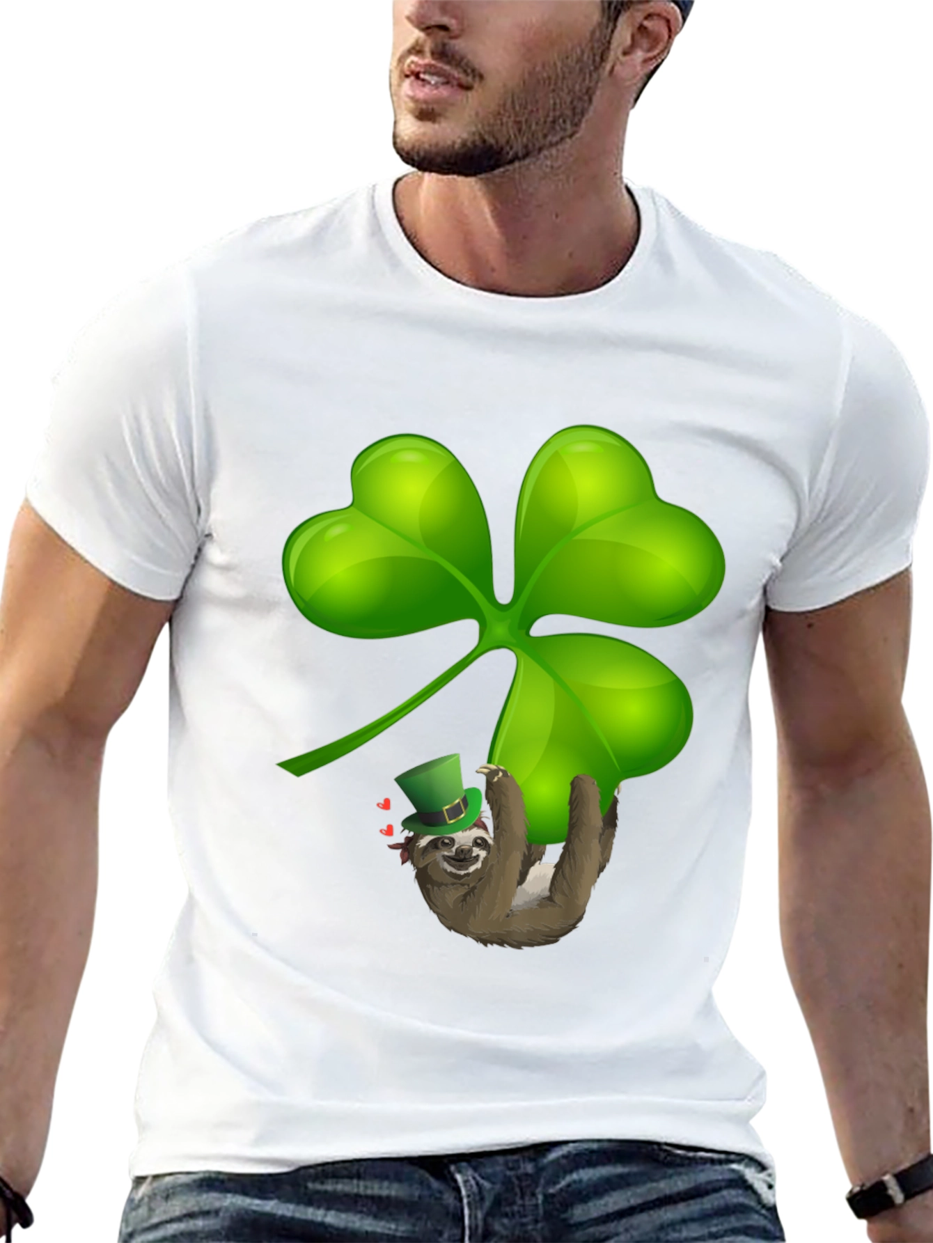 Sloth Shamrock T-Shirt - St. Patricks Day Luck