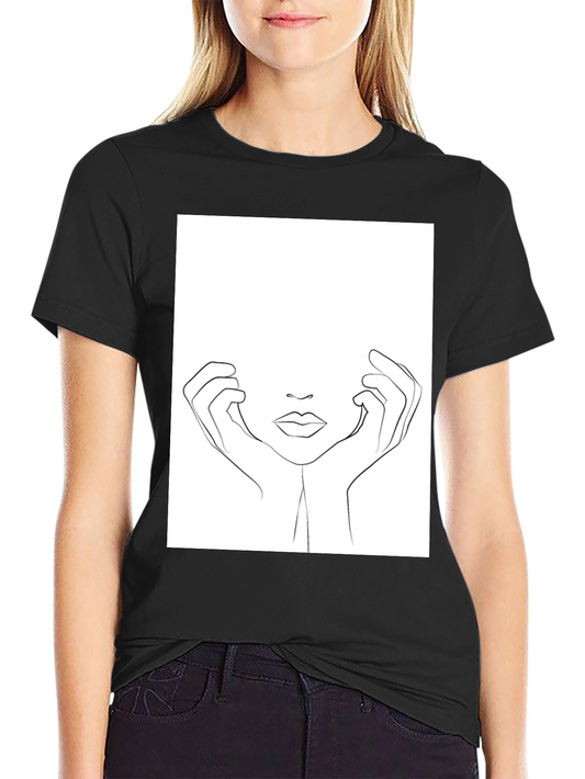 Minimalist Line Art T-Shirt